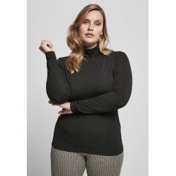 Women's LS Turtleneck - Black