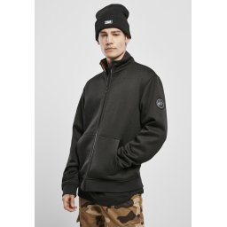Teddy Bonded Zip Jacket Charcoal