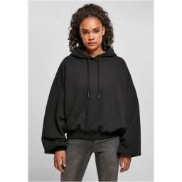Women's Organic Oversized Terry Hoody Black