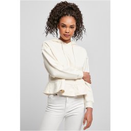 Women's Organic Volants Hoody whitesand