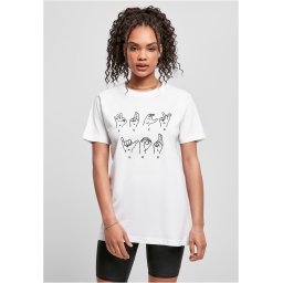 Women's FU T-shirt in sign language white