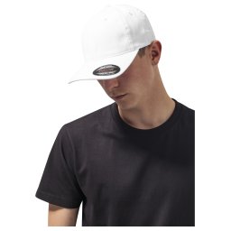 Garment Flexfit Washed cotton Dad Hat white