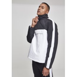 2-Tone Padded Tug Jacket White/Black