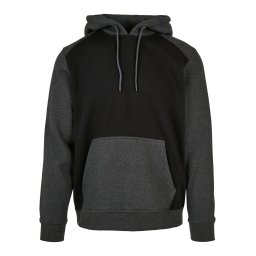 2-Tone Raglan Crew Black/Charcoal