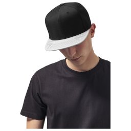 Silver Snapback metal visor