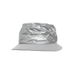 Pressed paper bucket silver hat