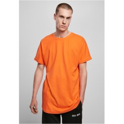Tangerine T-shirt with a long shape