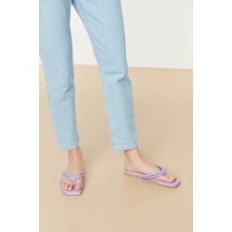 Trendyol Lilac Flat Toe Women's Flip-Flops Slippers
