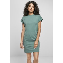 Women's organic cotton t-shirt with a cut on the sleeve