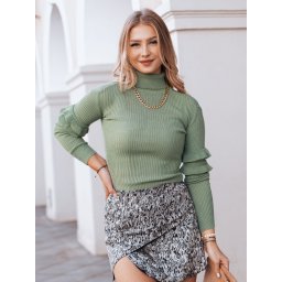 Sweter damski BUFALO jasnozielony Dstreet