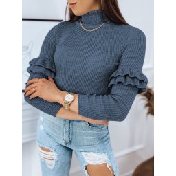 Sweter damski BUFALO niebieski Dstreet