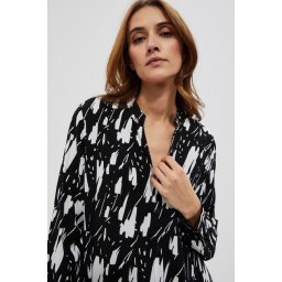 Marisse Long Viscose Shirt L-Ko-3701 Black