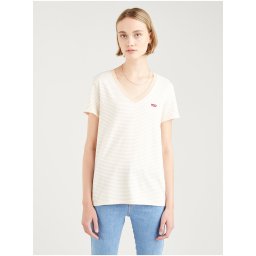 Levi's Cream-White Women's Striped T-Shirt - Women's®