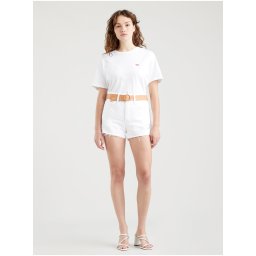 LEVI'S JEANS SHORT WOMAN WHITE