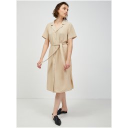 Дамска рокля. Pieces Beige