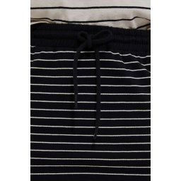 Marisse Cotton Striped Skirt L-Sc-3710 Black_L.Beige