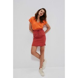 Marisse Viscose Skirt With Pockets L-Sc-3714 Magma