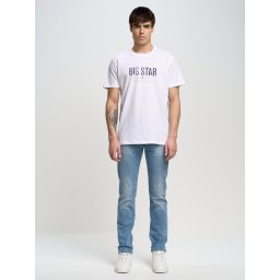 Big Star Man's T-shirt_ss тениска 150045 Cream-101