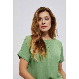 Marisse Viscose Blouse Shirt L-Ko-3741 Palm