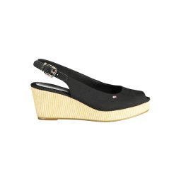 Black wedge sandals Tommy Hilfiger