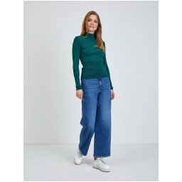 Green Ribbed Sweater ORSAY - Women
