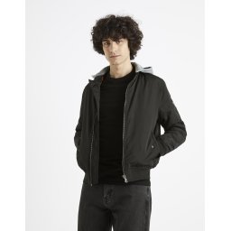 Celio Bomber Jacket with Hooded Cujameshoo - Mens