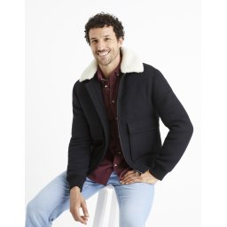 Celio Bomber Jacket with Zipper Cuaviator - Mens