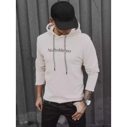 Bluza męska z kapturem kamelowa Dstreet