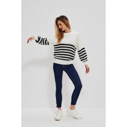 Marisse Sweater Z-Sw-3947 Off White_Black