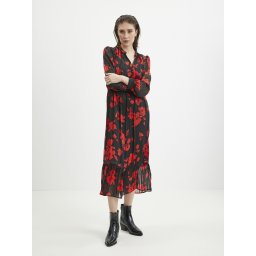 Red-black women's floral dress ORSAY - Ladies