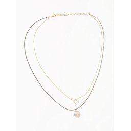 Gold plated necklace Yups dbi0474. R21
