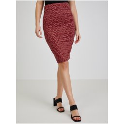 Red Women's Patterned Pencil Skirt ORSAY - Ladies