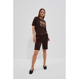 Marisse Women's Sweatshirt L-Bl-4005 D.Oak