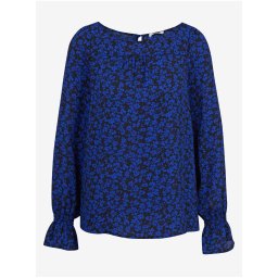 Orsay Women's Black/Blue Floral Blouse - Women's