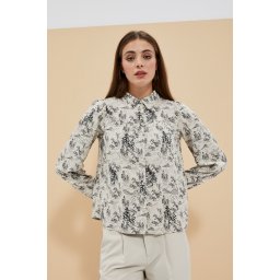 Marisse Women's Shirt L-Ko-4004 Beige
