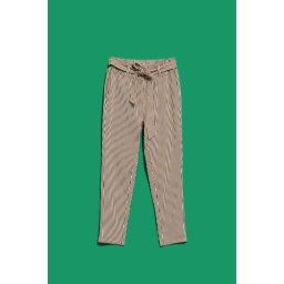 Marisse Women's Trousers L-Sp-4015 Brown_Off White