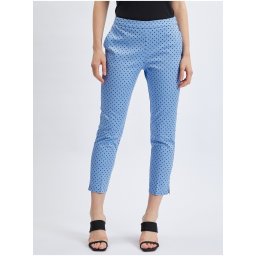 Orsay Women's Blue Three-Quarter Polka Dot Trousers - Women's