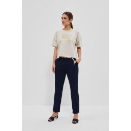 Marisse Women's Trousers L-Sp-4014 Navy