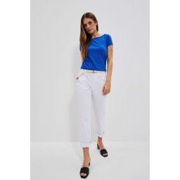 Marisse Women's Trousers L-Sp-4014 White