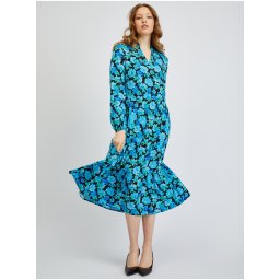Orsay Black & Blue Women's Patterned Dress - Women's