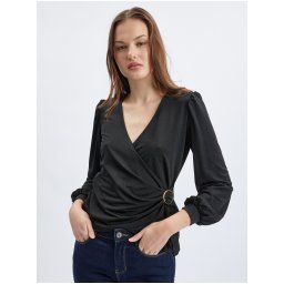 Orsay Black Women's Wrap Blouse - Women's