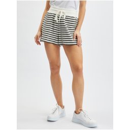Orsay Women's Black & White Striped Sweat Shorts - Women's