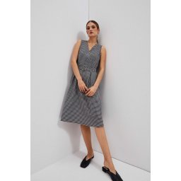 Marisse Women's Dress L-Su-4018 Black_White