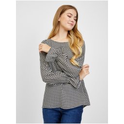 Orsay Black & White Women's Patterned Blouse - Women's