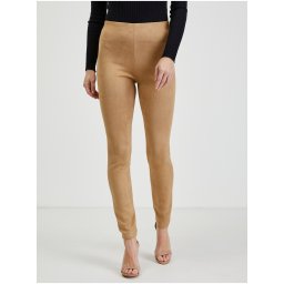 Orsay Light Brown Women's Suede Trousers - Women's