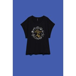 Marisse Women's T-Shirt L-Ts-4088 Black