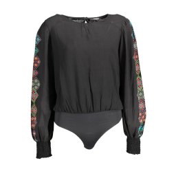 Черен боди с дълъг ръкав Desigual