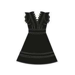 Marisse Women's Dress L-Su-4045 Black