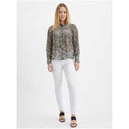 Orsay Black Women's Patterned Blouse - Women's