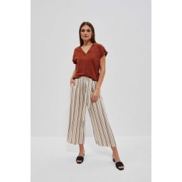 Marisse Women's Trousers L-Sp-4016 Off White